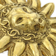 Chanel Lion Brooch Pin Gold