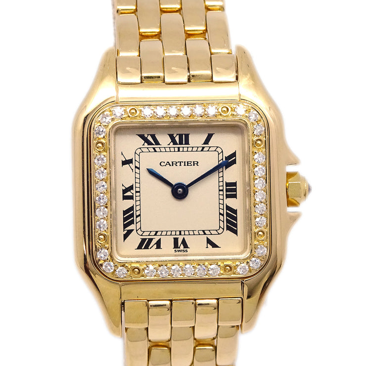 カルティエ パンテールSM 腕時計 18KYG ダイヤモンド