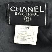 Chanel Double Breasted Jacket Gray 96A #38