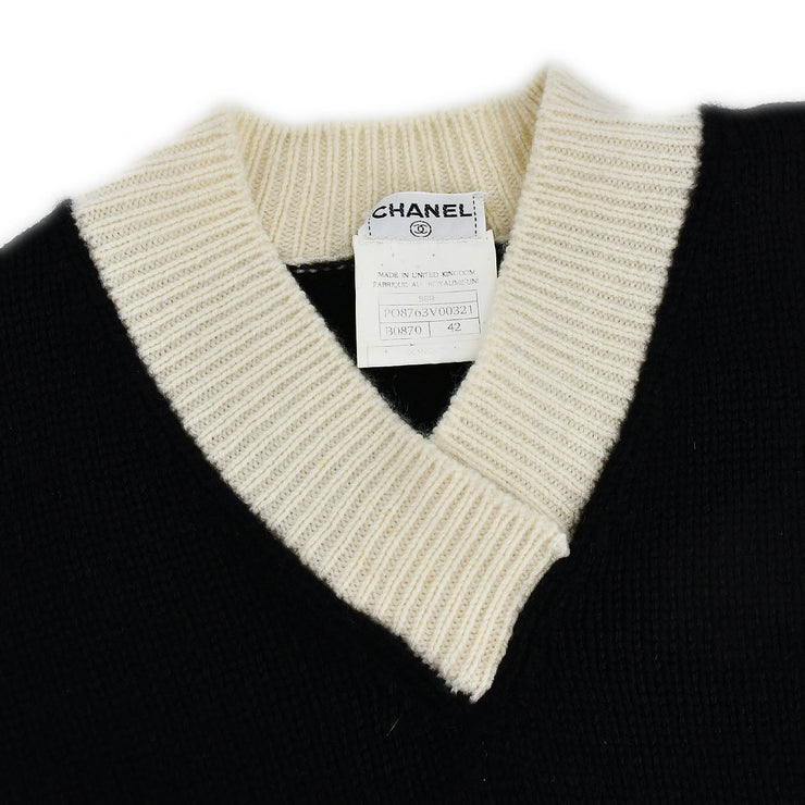 Chanel Fall 1996 short-sleeved cashmere knitted top #42