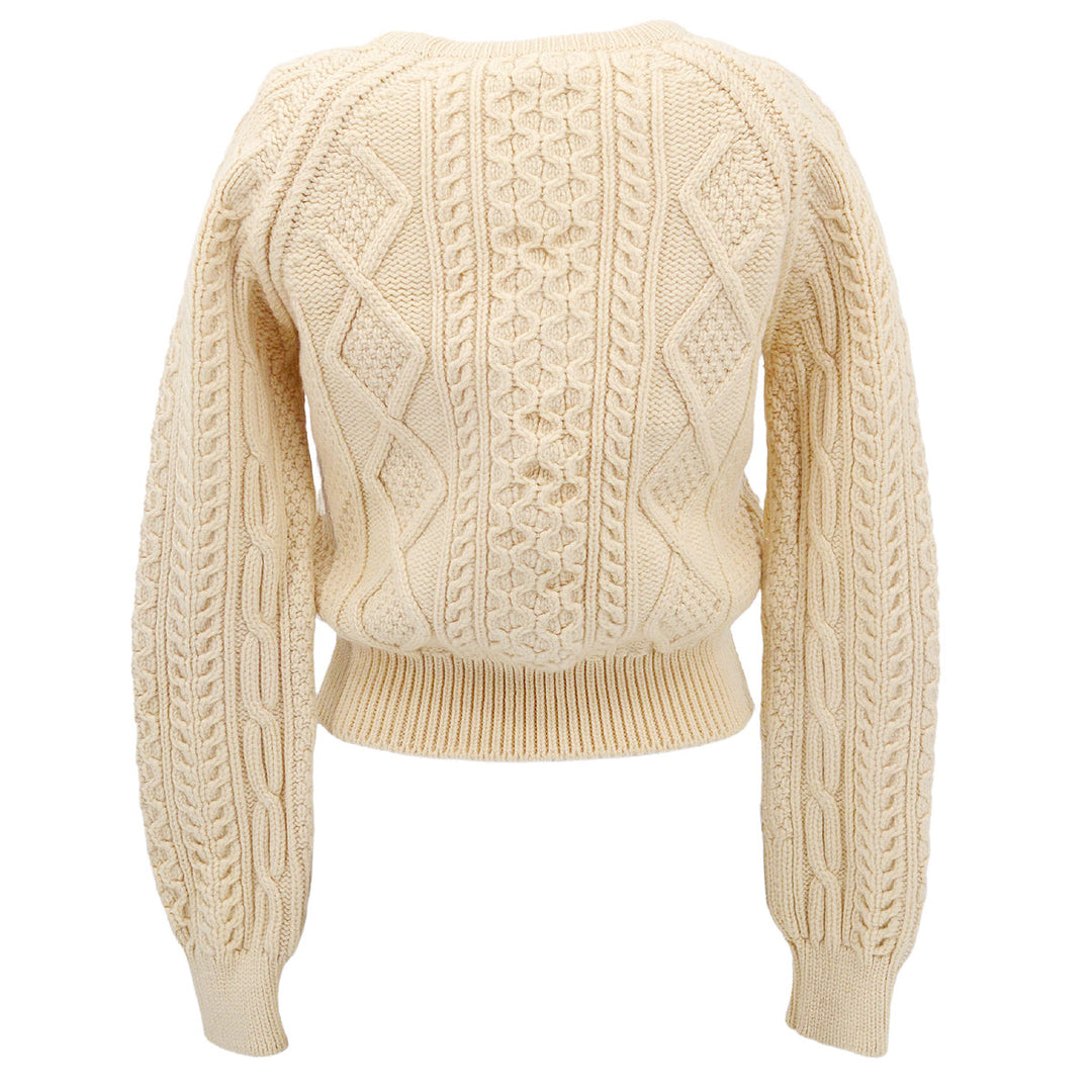 Chanel Fisherman Sweater Ivory 40 AMORE Vintage Tokyo