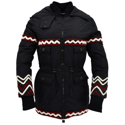 Chanel Sport Line Zip Up Hoodie Jacket Black 07A #38
