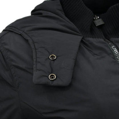 Chanel Sport Line Zip Up Hoodie Jacket Black 07A #38