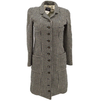 Chanel Coat Black White 96A #36