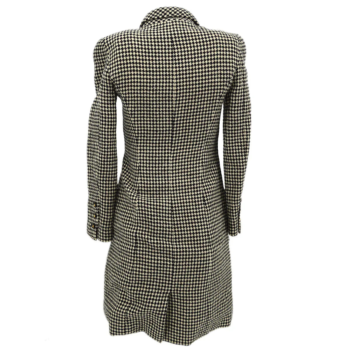 Chanel Coat Black White 96A #36