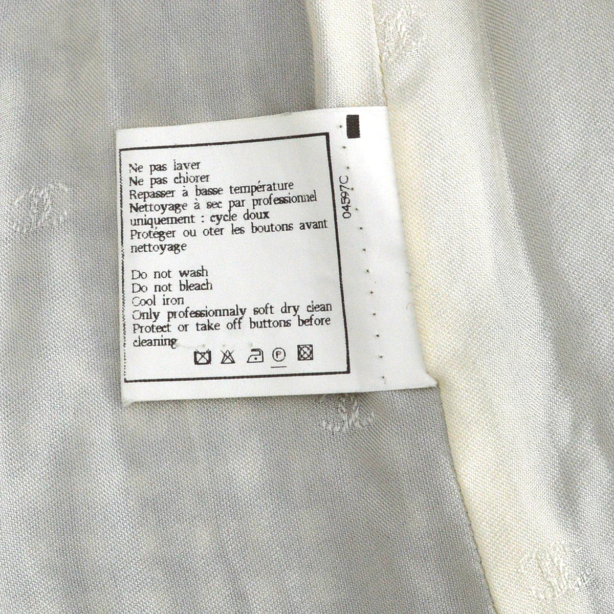 Chanel Coat Black White 96A #36