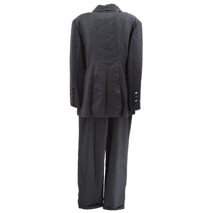 Chanel Fall 1998 single-breasted wool suit #42