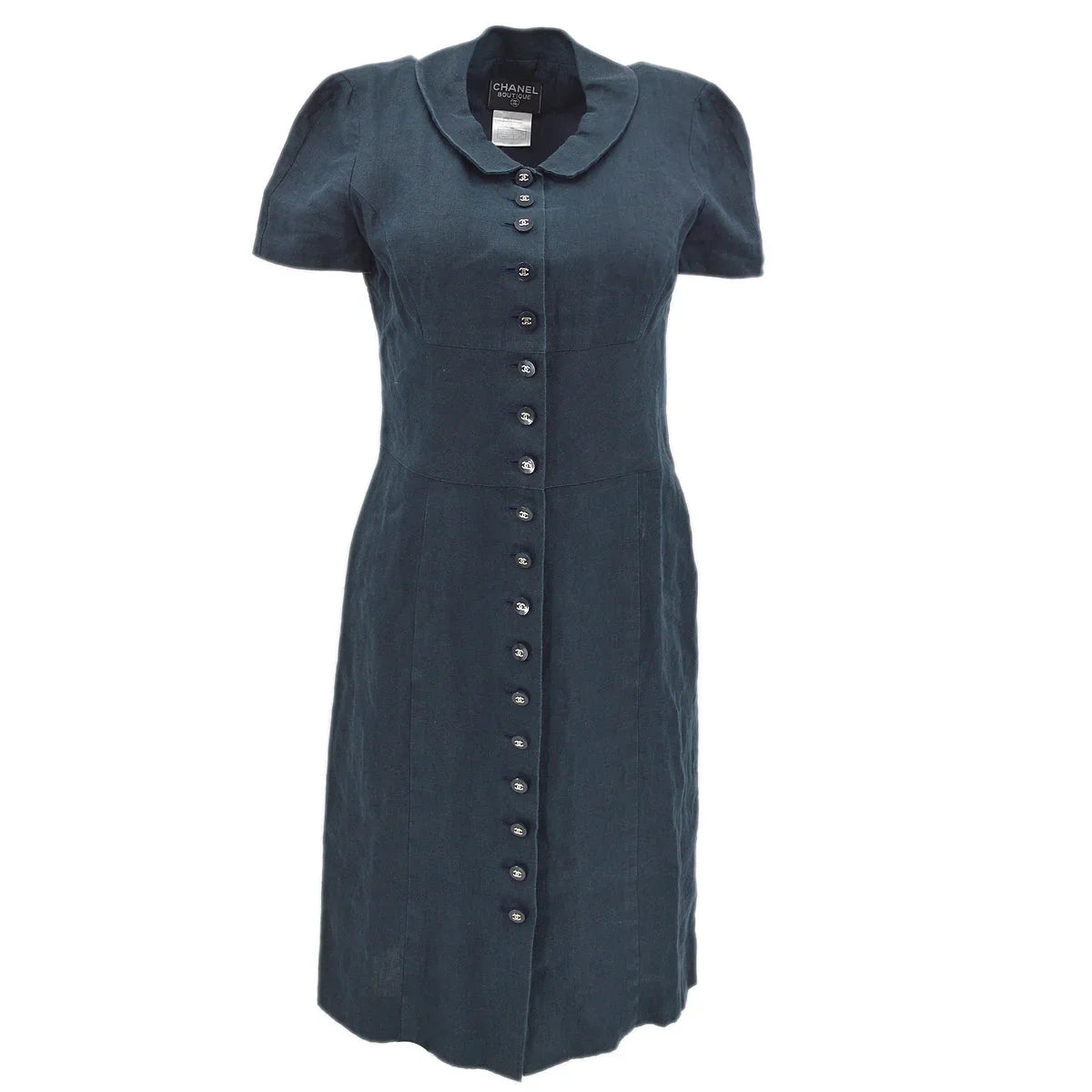 Chanel 1997 high-summer linen minidress #40