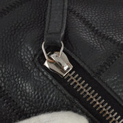 Chanel 2004-2005 Black Caviar Choco Bar Handbag