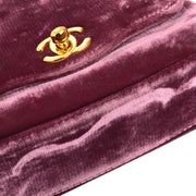 Chanel 1994-1996 Pink Velvet Evening Bag
