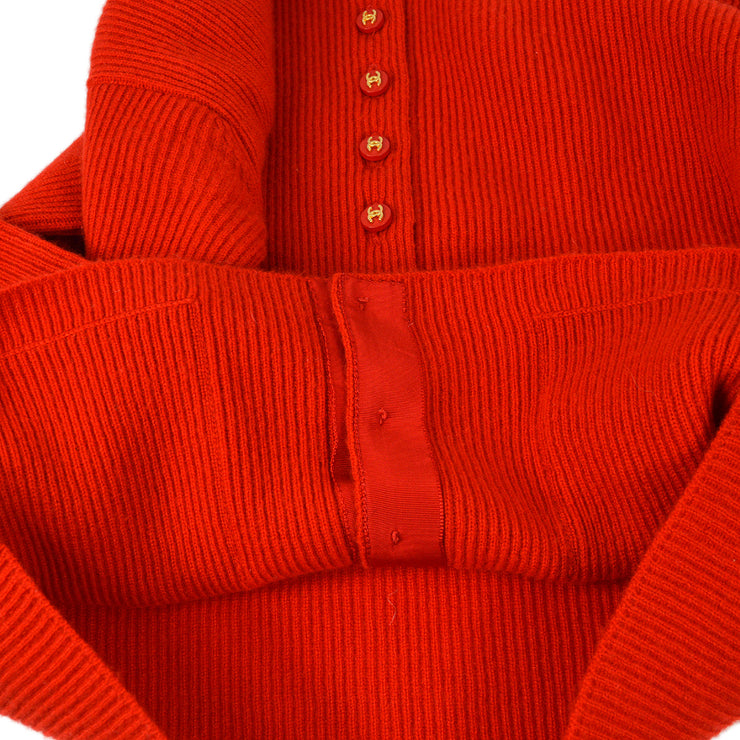Chanel Fall 1996 ribbed cashmere cardigan set #38