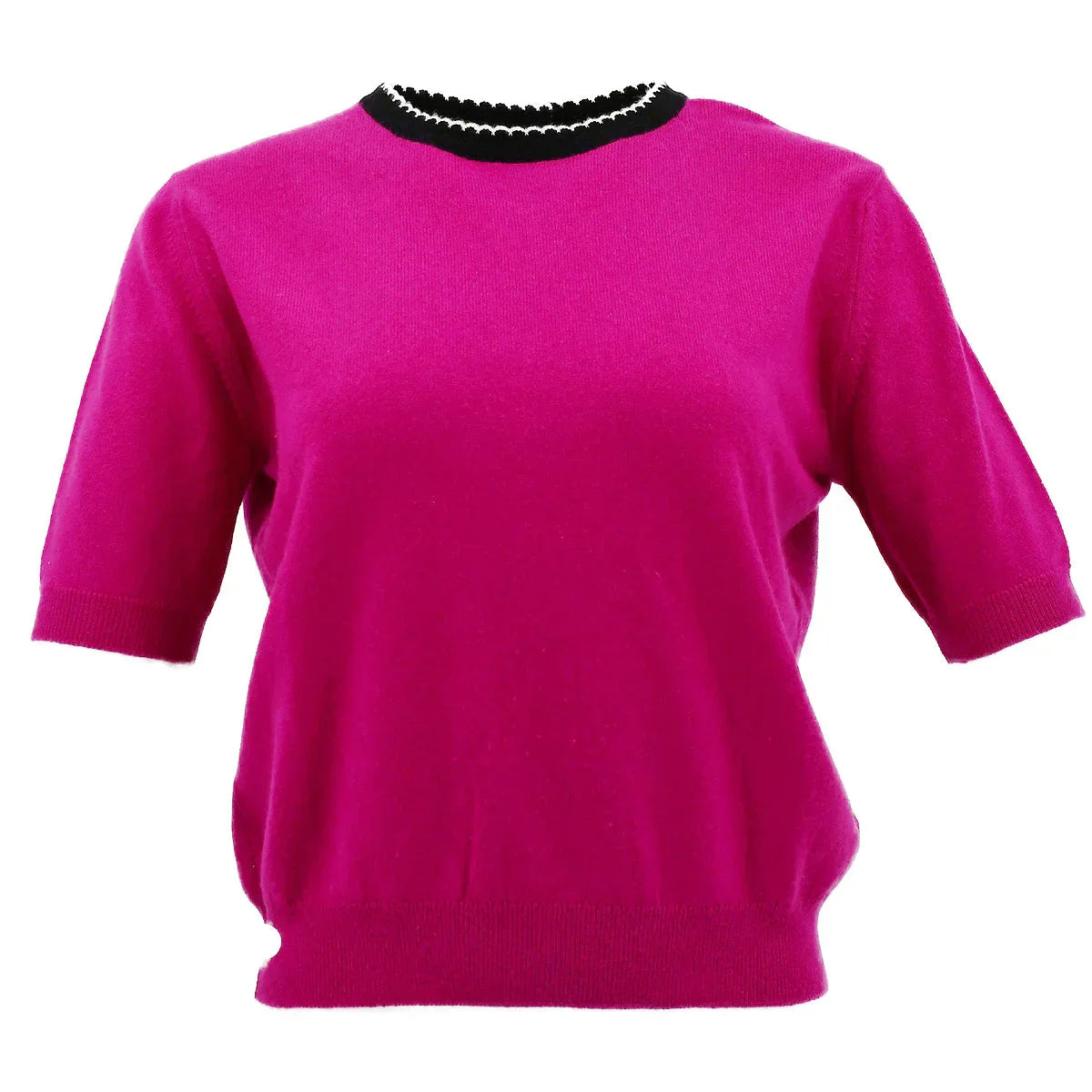 Chanel Short Sleeve Sweater Pink 94A #42