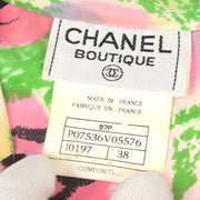 Chanel 1997 spring Camellia-print cropped shirt #38