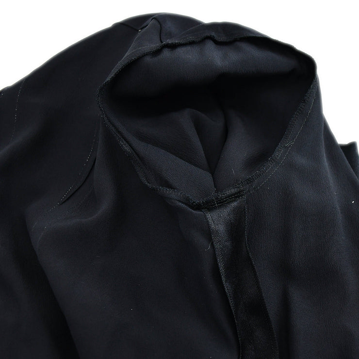 Chanel Blouse Shirt Black 94A #38