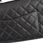 Chanel 2003-2004 Black Caviar Bowling Bag 37