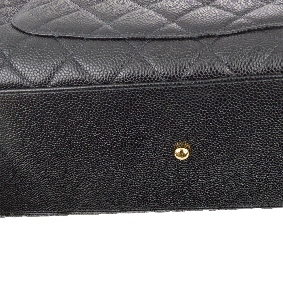 Chanel 2003-2004 Black Caviar Bowling Bag 37