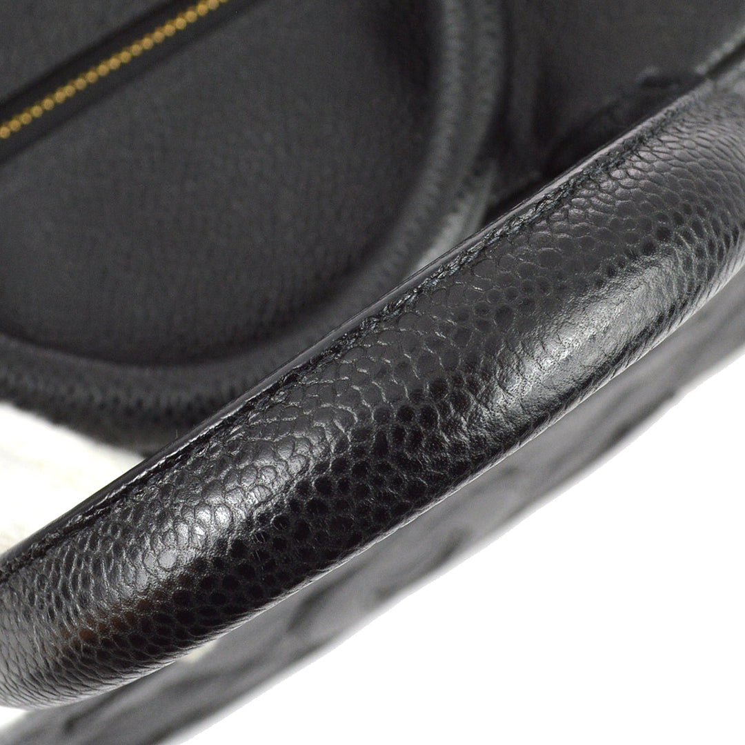 Chanel 2003-2004 Black Caviar Bowling Bag 37 – AMORE Vintage Chanel 2003-2004 Black Caviar Bowling Bag 37 – AMORE Vintage