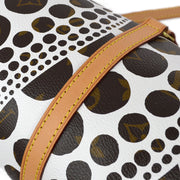 Louis Vuitton 2012 White Pumpkin Dot Papillon Handbag M40687
