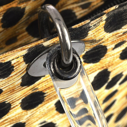 Christian Dior 1999 Cheetah Print Large Lady Dior Bag