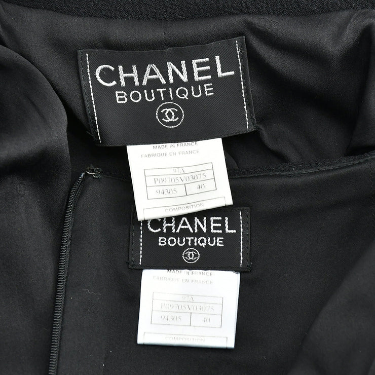 Chanel Fall 1997 single-breasted wool skirt suit  #40