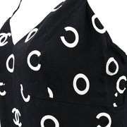Chanel 1997 spring Coco-print sleeveless slip dress #44