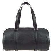 Louis Vuitton 2006 Black Epi Soufflot Handbag M52862