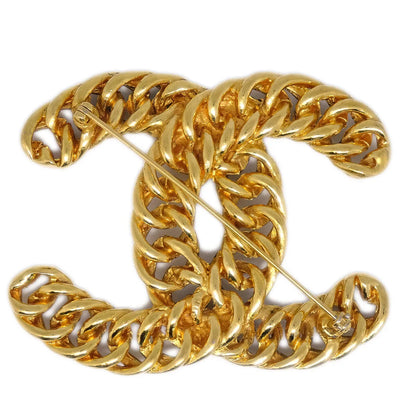 Chanel CC Brooch Pin Gold 1107