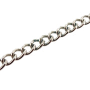 Chanel CC Chain Pendant Necklace Silver 04P