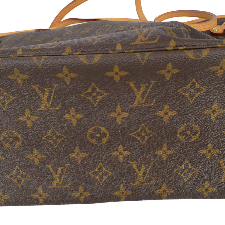 Louis Vuitton 2008 Monogram Neverfull MM Shoulder Tote Bag M40156