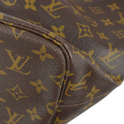 Louis Vuitton 2008 Monogram Neverfull MM Shoulder Tote Bag M40156