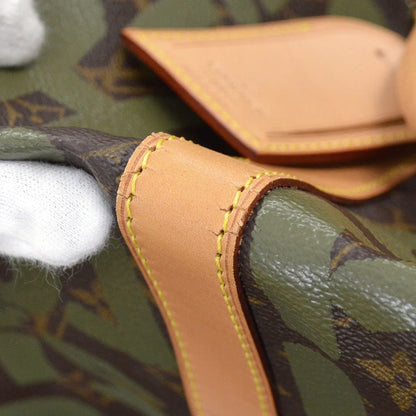 Louis Vuitton 2001 Khaki Monogram Graffiti Keepall 50 Duffle Bag M92196
