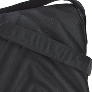 Chanel 1994-1996 Black Satin V Stitch Shoulder Bag