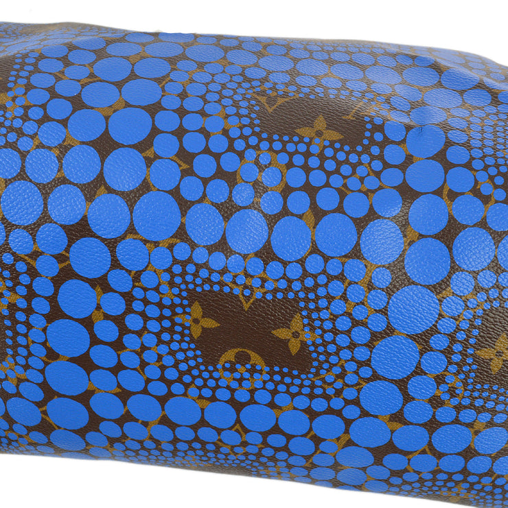ルイヴィトン スピーディ30 ハンドバッグ パンプキンドット ブルー M40691