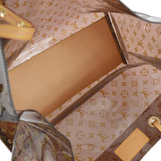 Louis Vuitton 2000 Brown Monogram Vinyl Cabas Cruise Tote Bag M50500