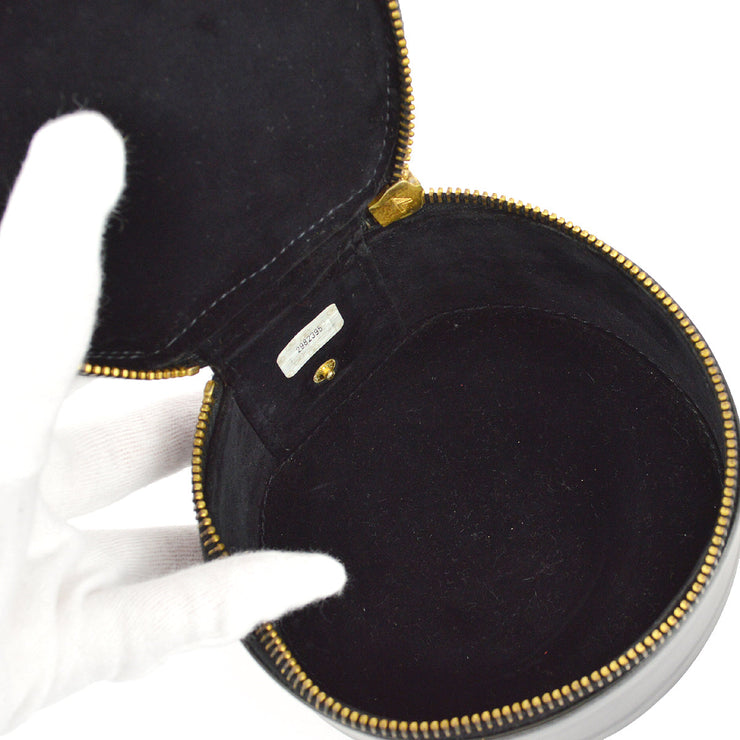 Chanel Black Lambskin Jewelry Case Pouch