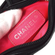 Chanel 2004-2005 Black Calfskin Cambon Ligne Shoulder Bag
