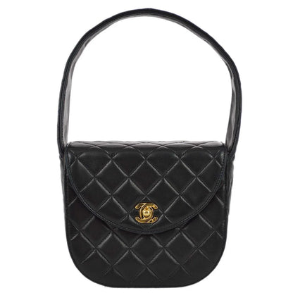 Chanel 1991-1997 Black Lambskin Handbag