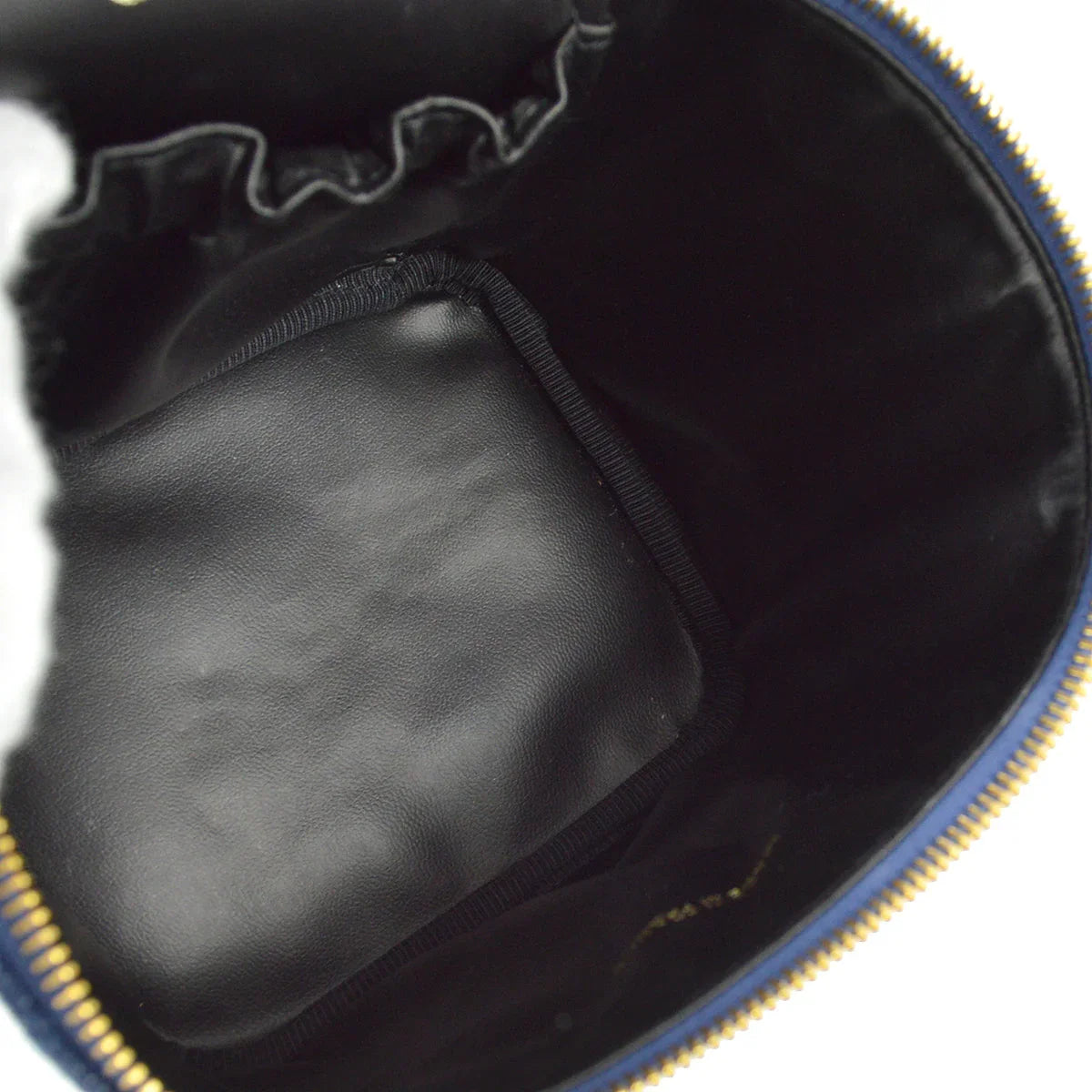 Chanel 1996-1997 Blue Denim Timeless Vanity Handbag