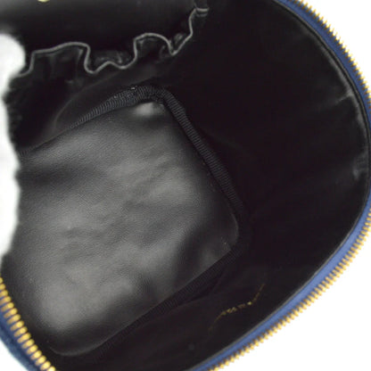 Chanel 1996-1997 Blue Denim Timeless Vanity Handbag