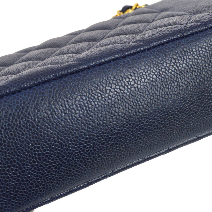 Chanel * 1994-1996 Navy Caviar Small Diana Shoulder Bag