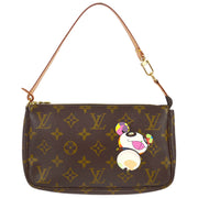 Louis Vuitton 2004 Monogram Panda Pochette Accessoires Handbag M51981