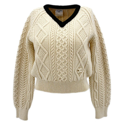 Chanel Fall 1996 wool fisherman knit jumper #42