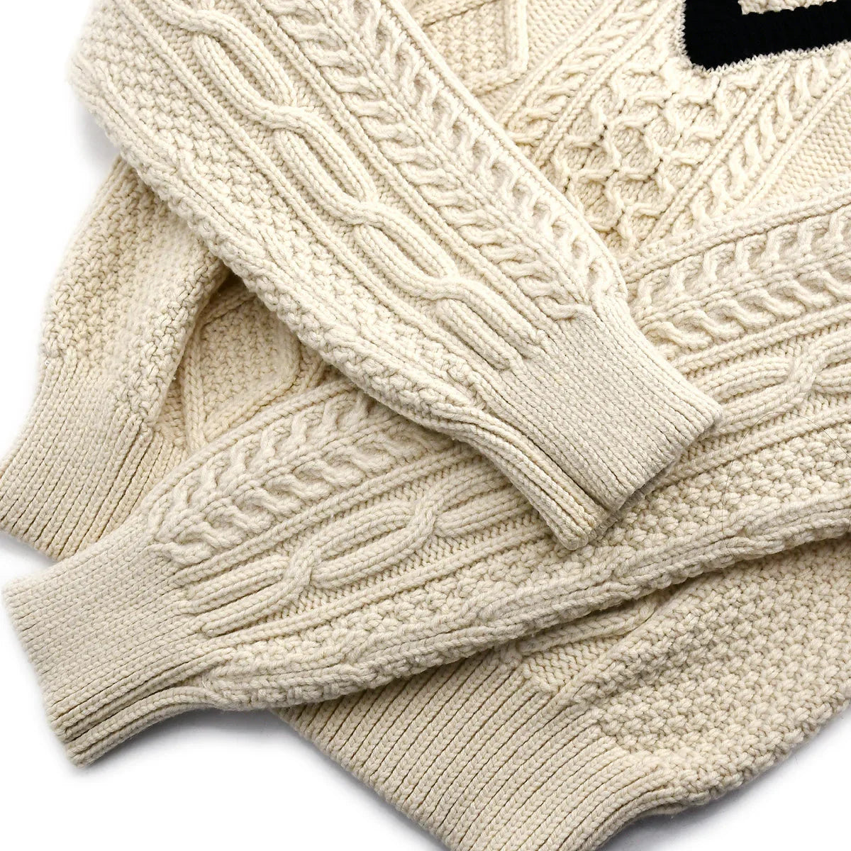 Chanel Fall 1996 wool fisherman knit jumper #42