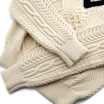 Chanel Fall 1996 wool fisherman knit jumper #42
