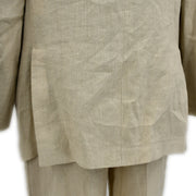 Hermes Set 3 pieces Jacket Vest Pants Beige #38 #40