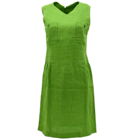 Chanel Sleeveless Dress Green