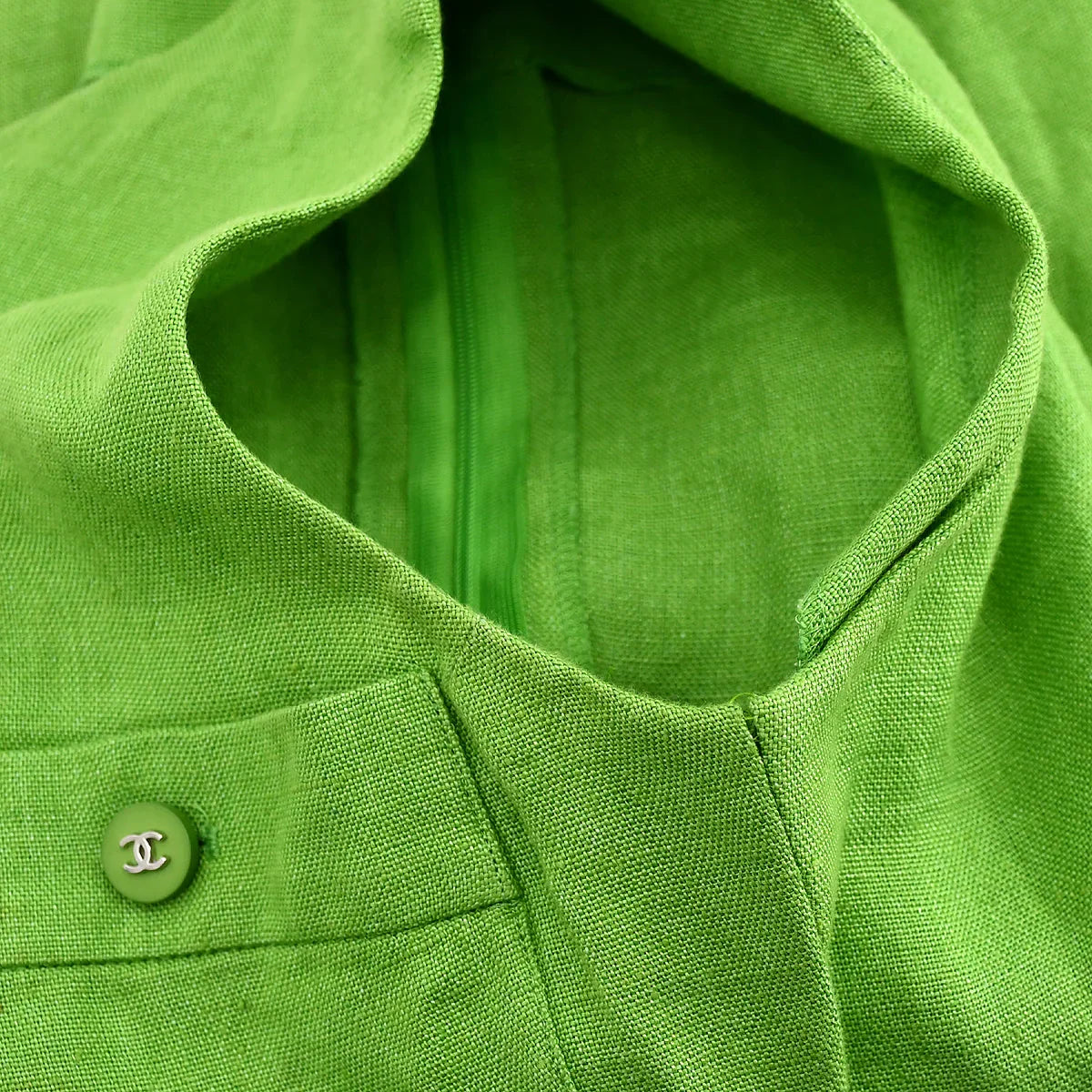 Chanel Sleeveless Dress Green