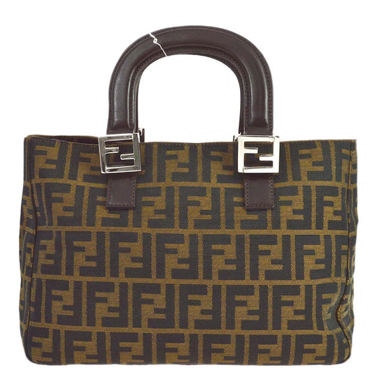 Fendi 2000 Brown Zucca Tote Handbag