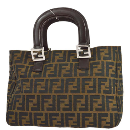 Fendi 2000 Brown Zucca Tote Handbag