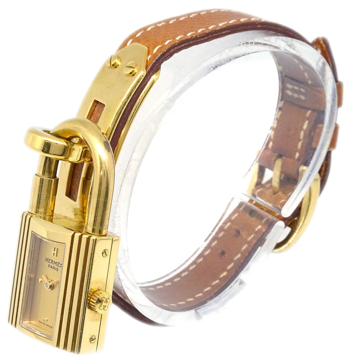 Hermes 1989 Kelly Watch Gold Courchevel